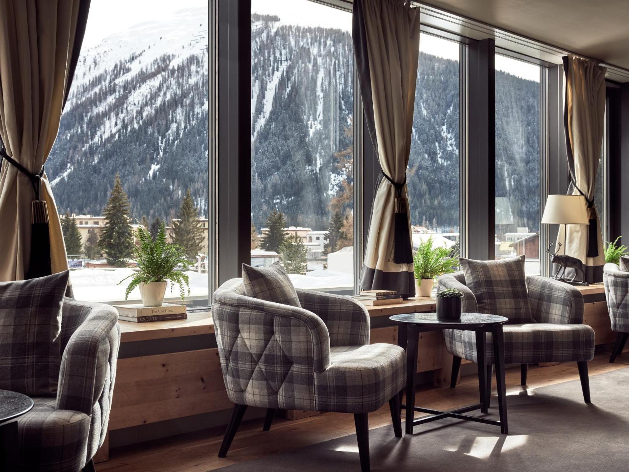 Precise Tale Seehof Davos Buitenkant foto The lounge at the Hotel Axelmannstein